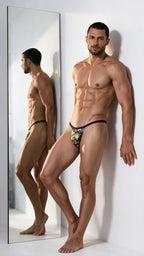 CandyMan Minimalist Low Rise Micro Thong - Camo