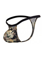 CandyMan Minimalist Low Rise Micro Thong - Camo