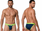 CandyMan Bikini Athletic Low Rise Brief - Navy