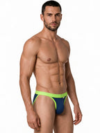 CandyMan Bikini Athletic Low Rise Brief - Navy