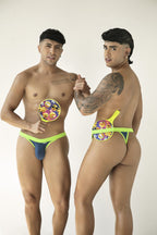 CandyMan Bikini Athletic Low Rise Brief - Navy