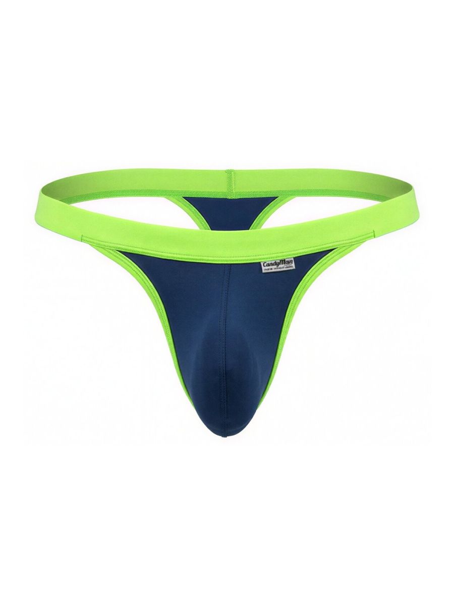 CandyMan Sporty Athletic Thong - Navy