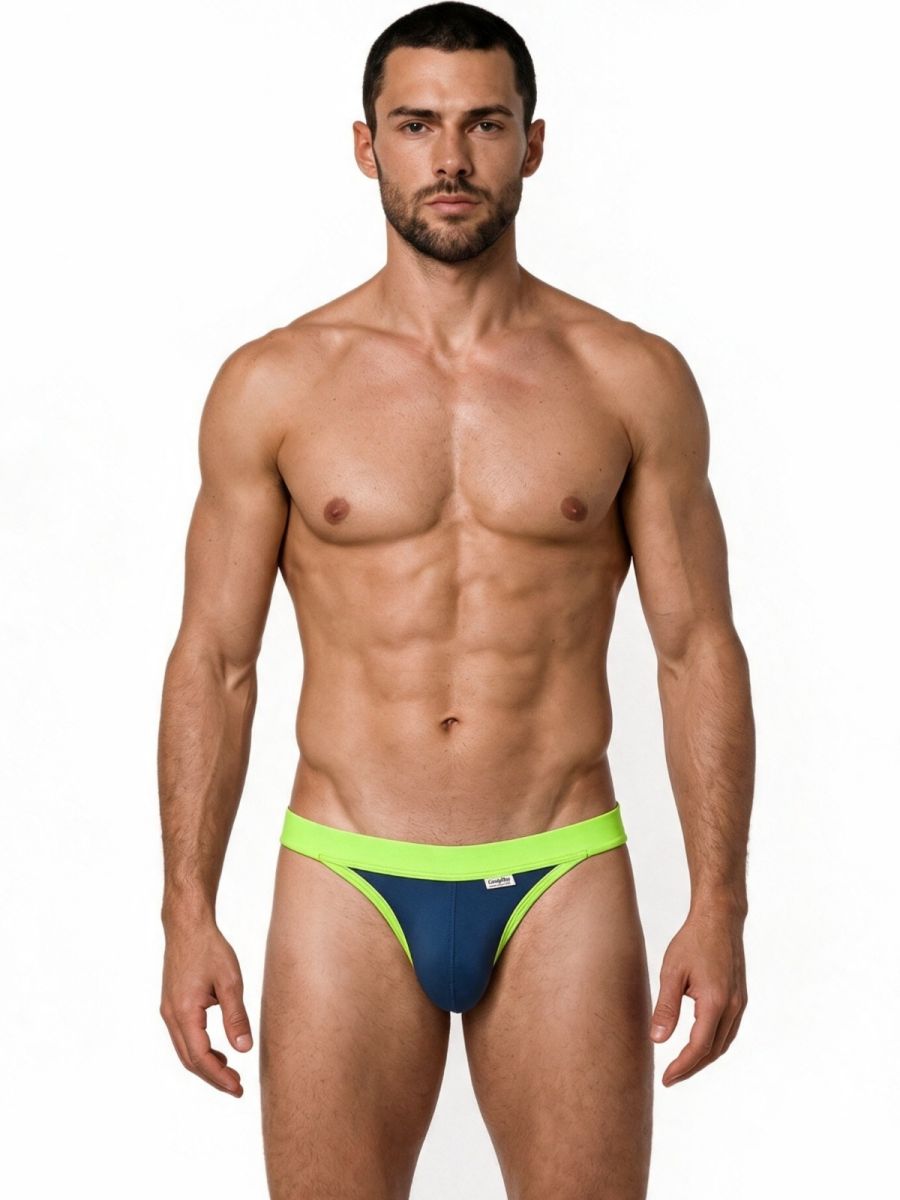 CandyMan Sporty Athletic Thong - Navy