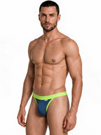 CandyMan Sporty Athletic Thong - Navy
