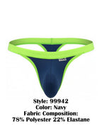 CandyMan Sporty Athletic Thong - Navy