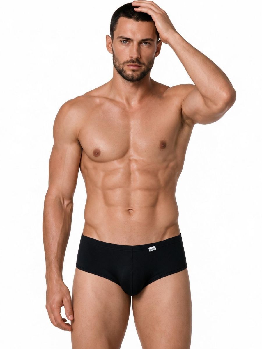 CandyMan Sleek Low Rise Trunks - Black