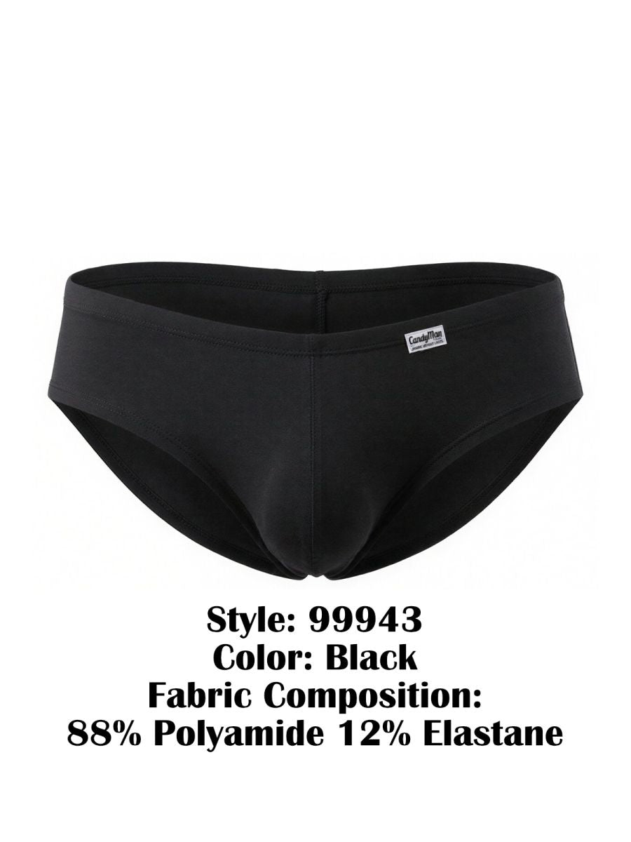 CandyMan Sleek Low Rise Trunks - Black