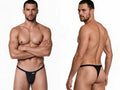 CandyMan Sleek Minimalist Thongs - Black