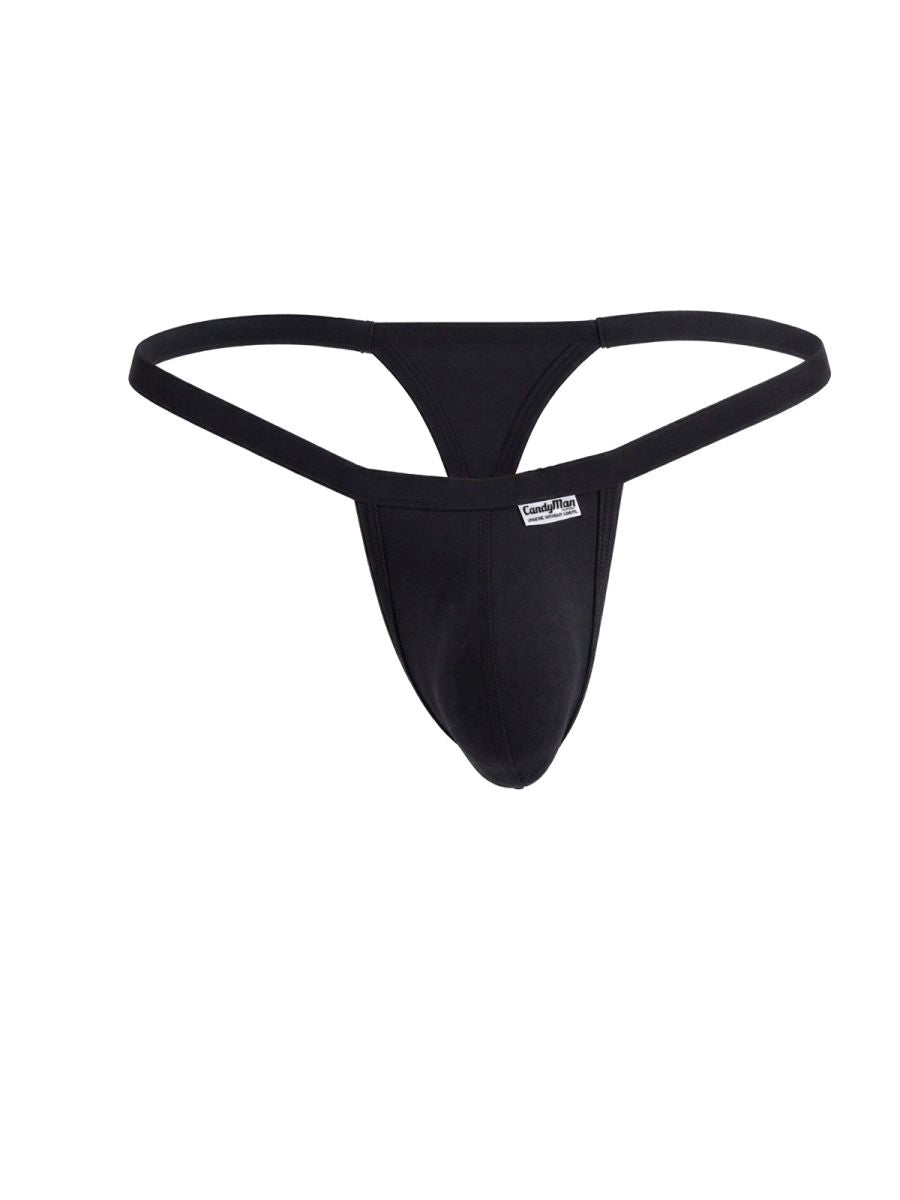 CandyMan Sleek Minimalist Thongs - Black