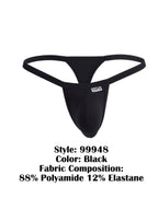 CandyMan Sleek Minimalist Thongs - Black