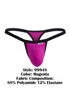 CandyMan Sleek Minimalist Thongs - Magenta