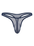 CandyMan Sheer Mesh Thongs - Navy Mesh