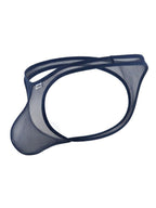 CandyMan Sheer Mesh Thongs - Navy Mesh