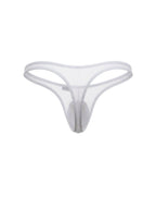 CandyMan Sheer Mesh Thongs - White Mesh