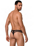 CandyMan Fishnet Breathable Thong - Black