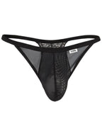 CandyMan 99969 Men's Underwear Mesh Lace Seductive Thongs Color Black