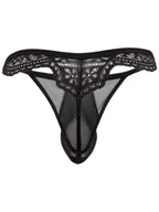 CandyMan 99969 Men's Underwear Mesh Lace Seductive Thongs Color Black