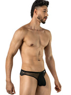 CandyMan 99971 Men's Underwear Seductive Mesh Lace Thongs Color Black