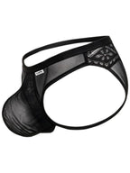 CandyMan 99971 Men's Underwear Seductive Mesh Lace Thongs Color Black