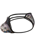 CandyMan Seductive Printed Mesh Jockstrap - Black