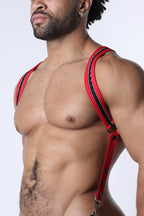 CELLBLOCK 13 Carbon Shadow Body Harness - Red
