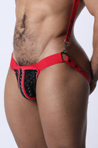 CELLBLOCK 13 Carbon Shadow Jock Pouch - Red