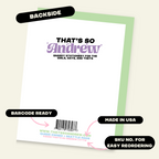 Happy Birthday D*ckhead Card