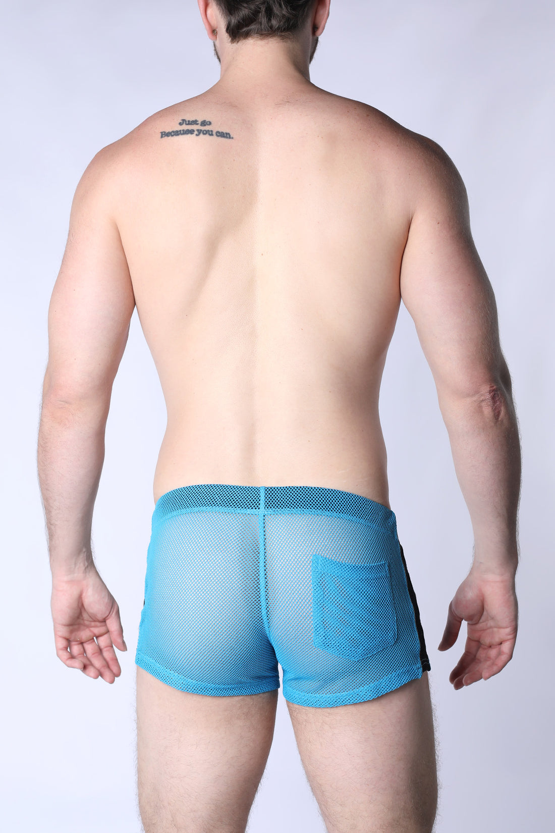CELLBLOCK 13 Chain Reaction Mesh Jock Short - Blue