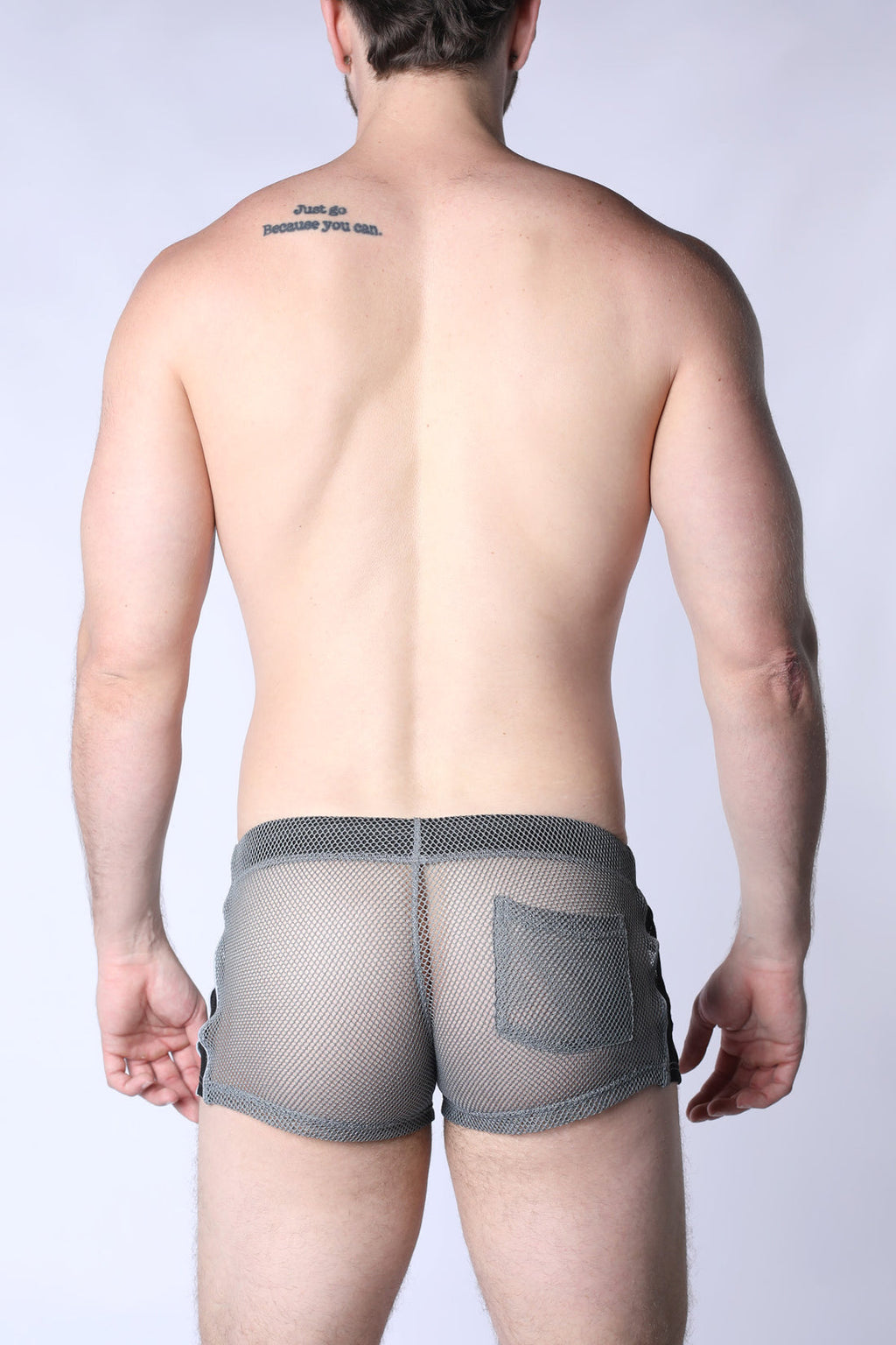 CELLBLOCK 13 Chain Reaction Mesh Jock Short - Gray