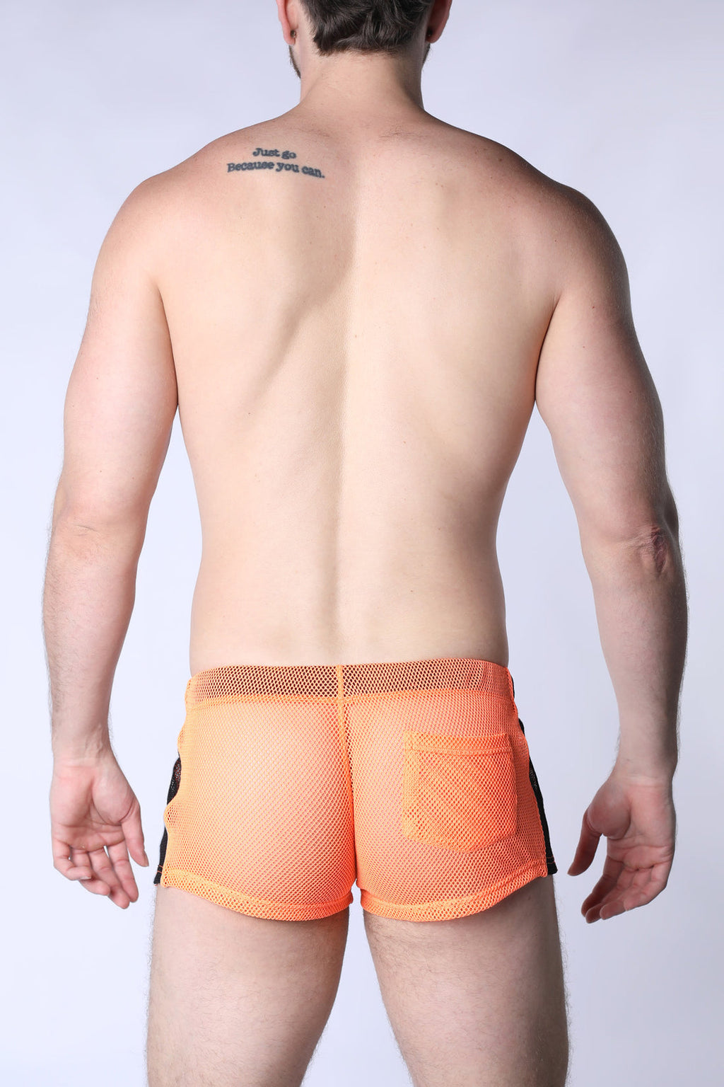 CELLBLOCK 13 Chain Reaction Mesh Jock Short - Orange