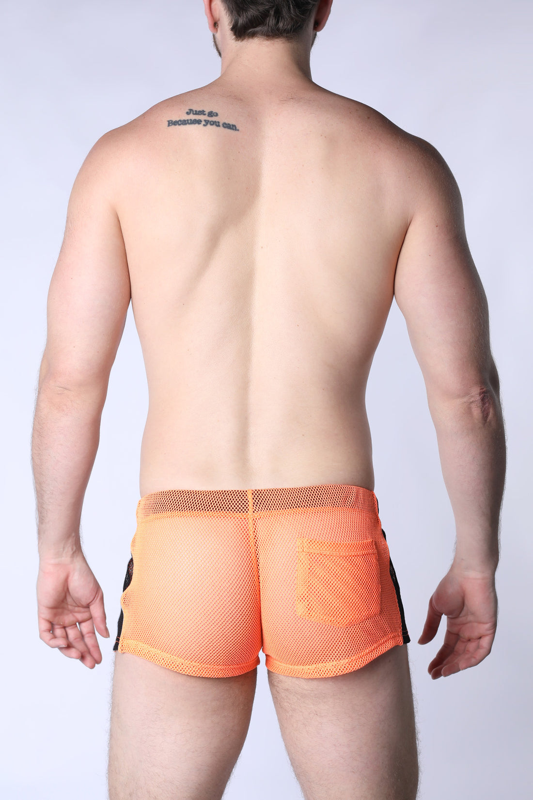 CELLBLOCK 13 Chain Reaction Mesh Jock Short - Orange