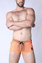 CELLBLOCK 13 Chain Reaction Mesh Jock Short - Orange