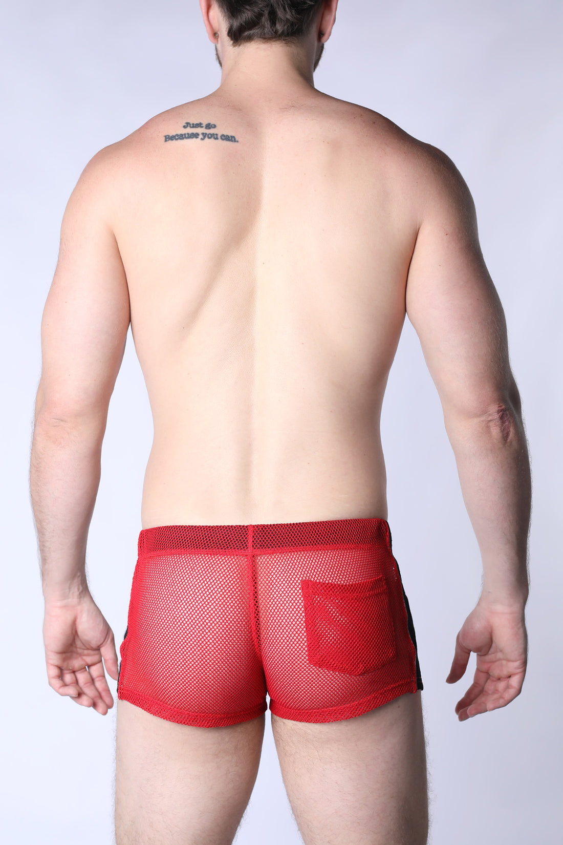 CELLBLOCK 13 Chain Reaction Mesh Jock Short - Red