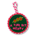 Needlepoint Ornament - Tini Bit Merry
