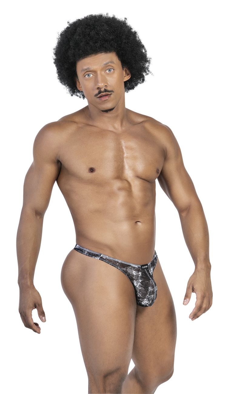 Clever Moda 3-Pack Australian Latin Thongs - Black-Orange-Black