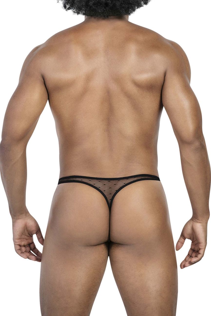Clever Moda 3-Pack Australian Latin Thongs - Black-Orange-Black