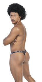 Clever Moda 3-Pack Australian Latin Thongs - Black-Orange-Black
