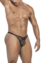 Clever Moda 3-Pack Australian Latin Thongs - Black-Orange-Black