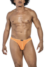 Clever Moda 3-Pack Australian Latin Thongs - Black-Orange-Black