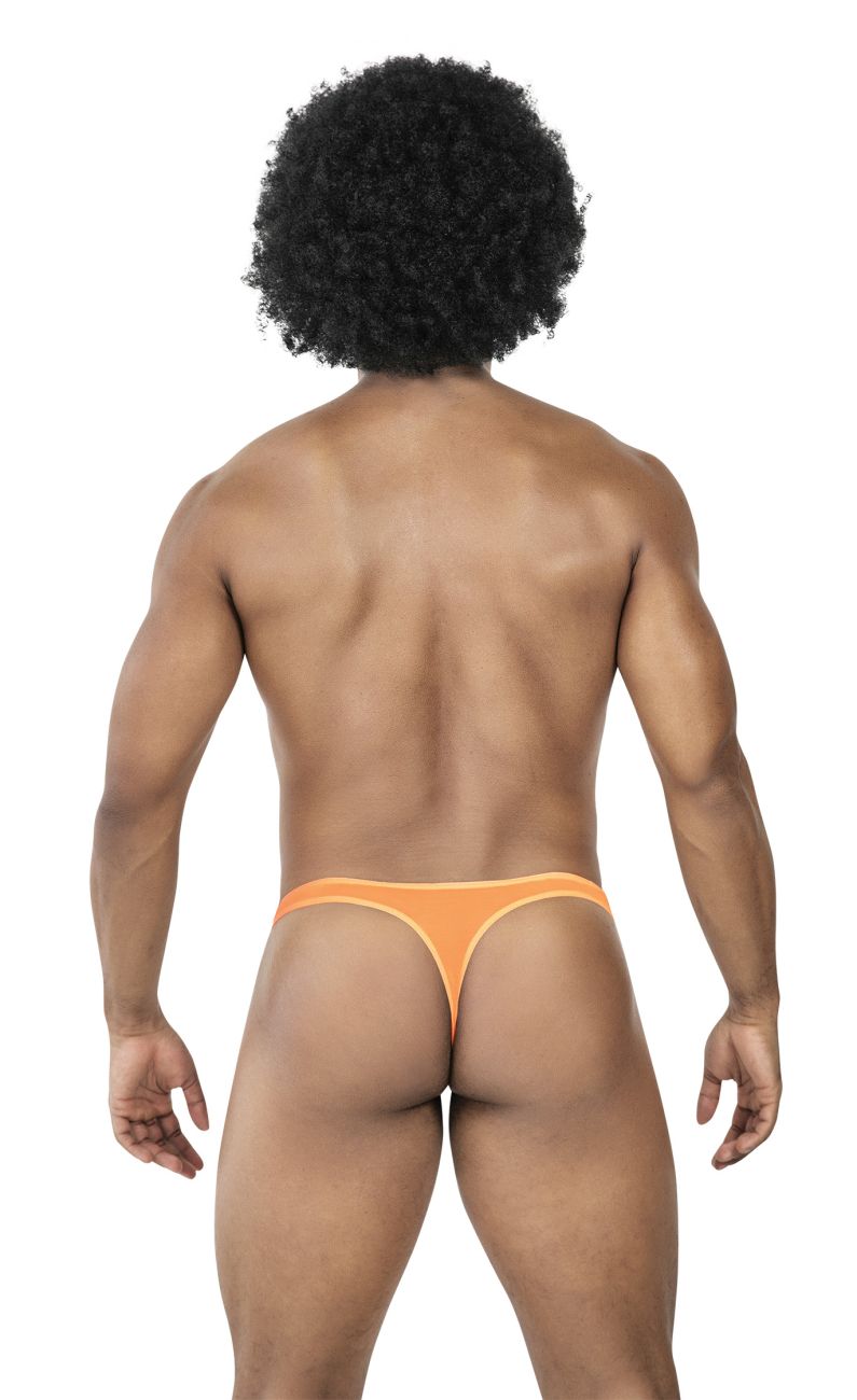 Clever Moda 3-Pack Australian Latin Thongs - Black-Orange-Black
