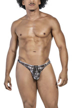 Clever Moda 3-Pack Australian Latin Thongs - Black-Orange-Black