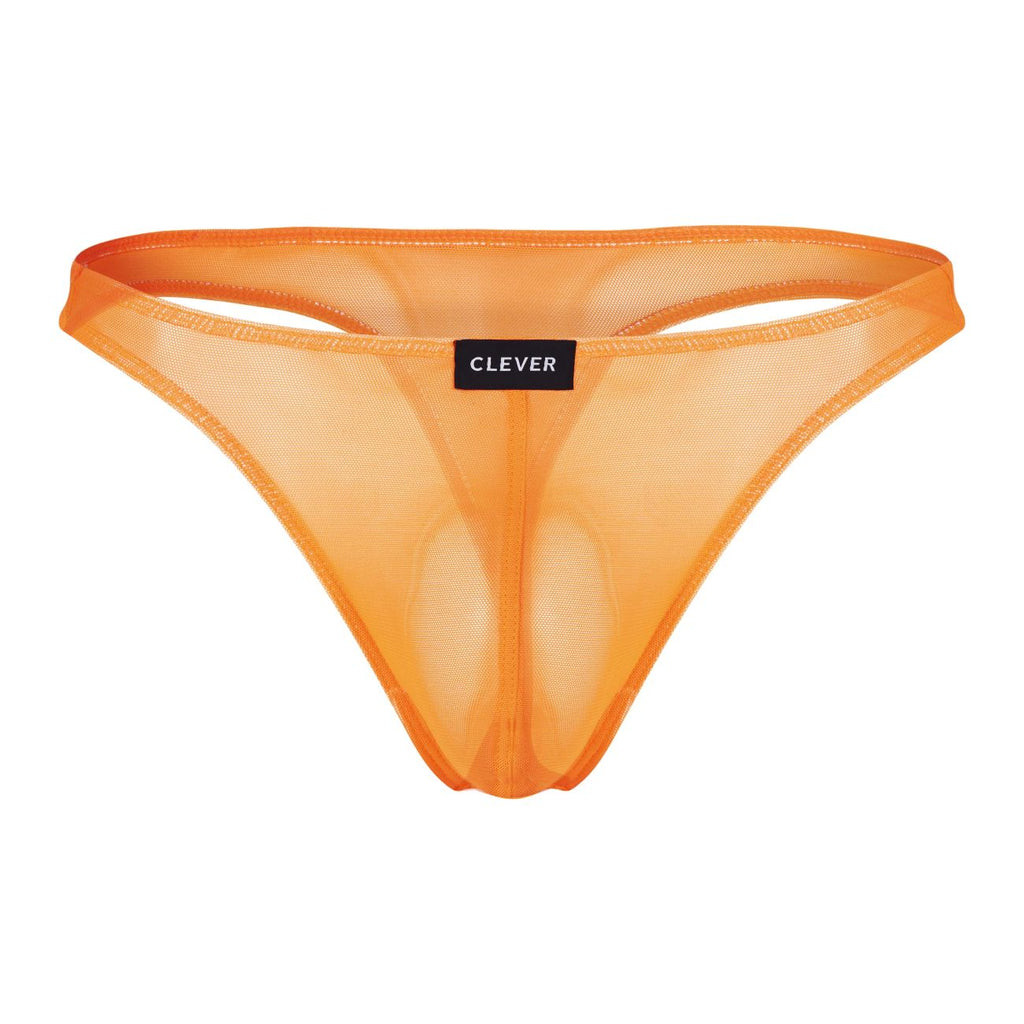 Clever Moda 3-Pack Australian Latin Thongs - Black-Orange-Black