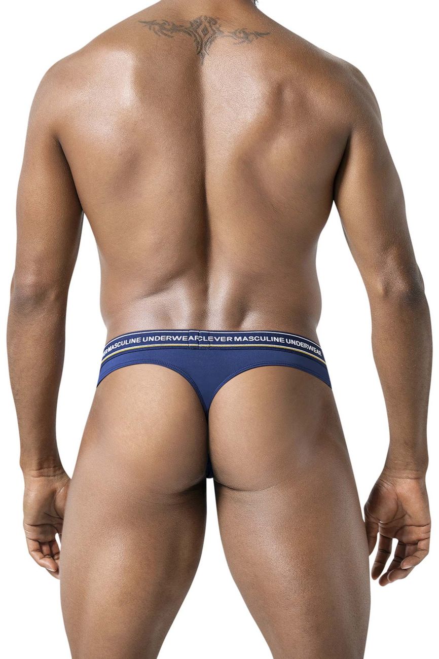 Clever Moda 3-Pack Australian Latin Thongs - Blue-Petrol-Green