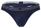 Clever Moda 3-Pack Australian Latin Thongs - Blue-Petrol-Green