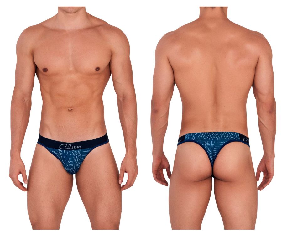 Clever Moda Lush Thongs - Dark Blue