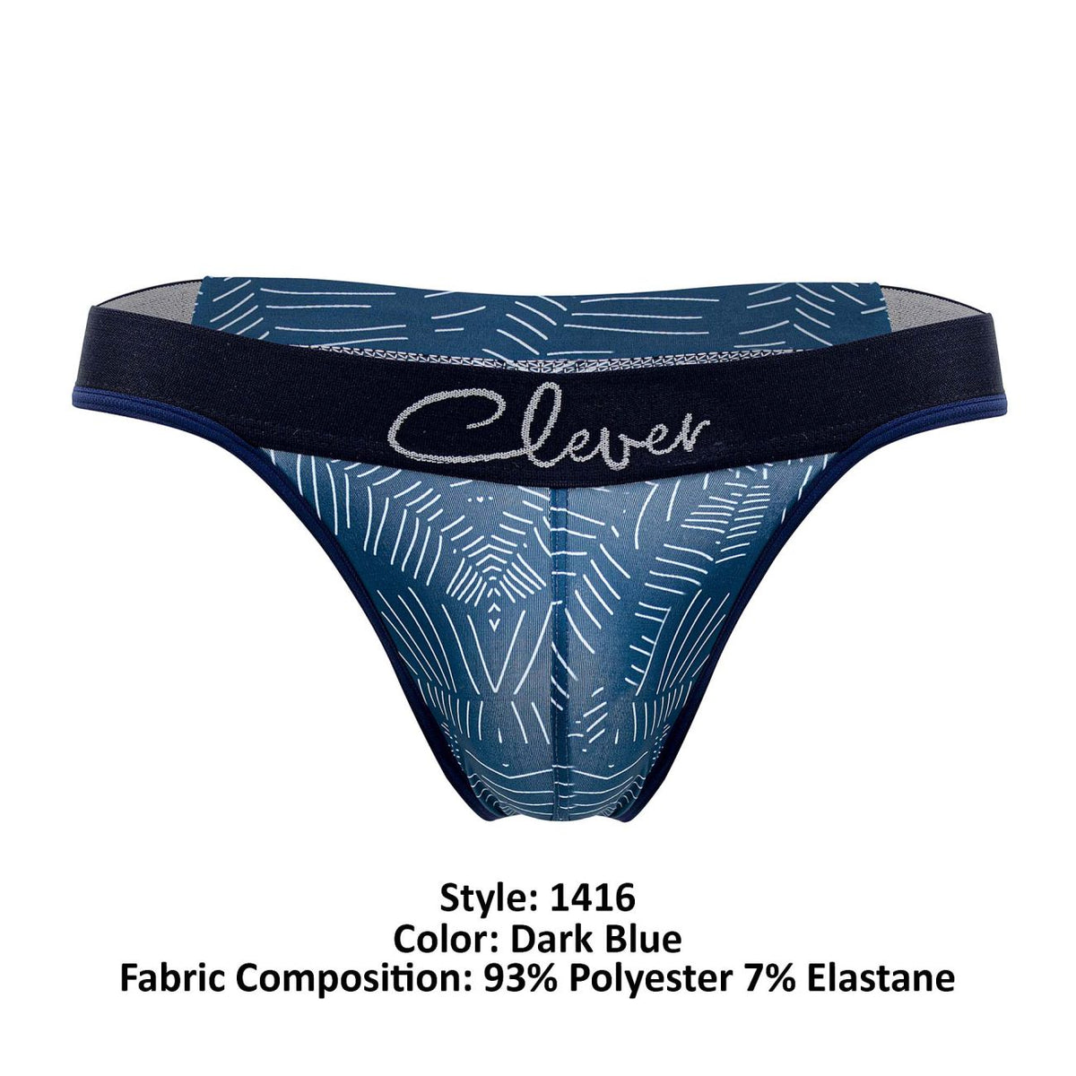 Clever Moda Lush Thongs - Dark Blue