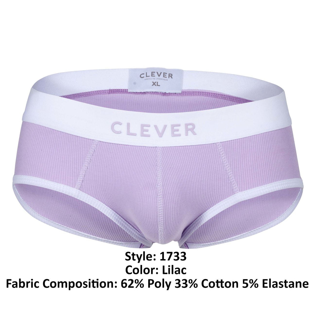 Clever Moda Colors Briefs - Lilac