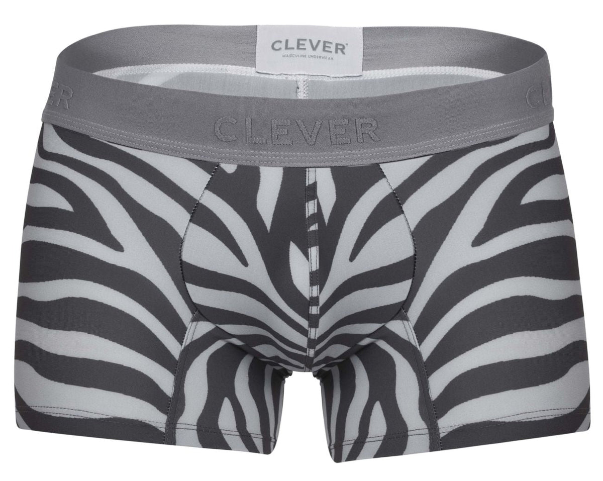 Clever Moda Cebra Trunks - Gray