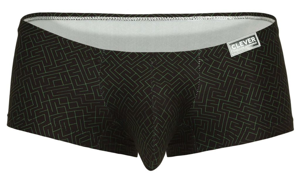 Clever Moda Laberin Low Rise Trunks - Black