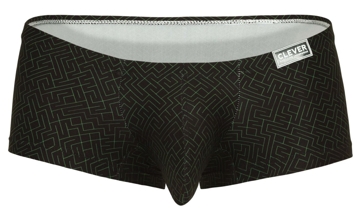 Clever Moda Laberin Low Rise Trunks - Black